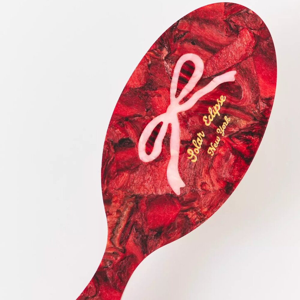 Solar Eclipse Handpainted Acetate Hair Brush NIB